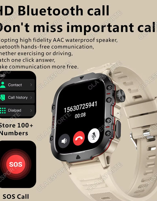 Load image into Gallery viewer, Original Men Smartwatch Flashlight Bluetooth Call Fitness Clock IP68 Waterproof Sports Men for Xiaomi Android Smart Watch 2024
